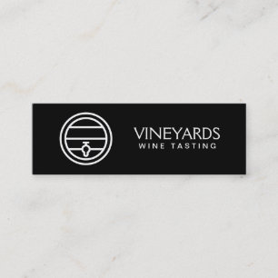 Wine Barrel   Wine Accessories Pattern Mini Business Card