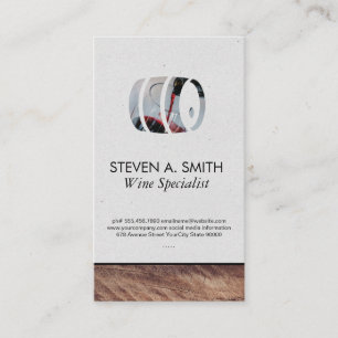 Wine Barrel   Wood Trim   Wine Lovers Business Card