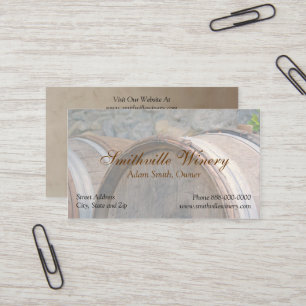 Wine Barrels Winery Business Card