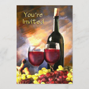 Wine Before and After You're Invited Invitation