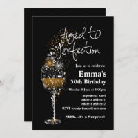 Wine birthday invitation, Aged to Perfection