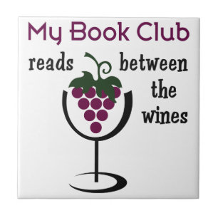 Wine Book Club Ceramic Tile