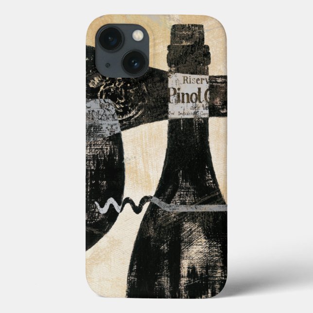 Wine Bottle and Glass Case-Mate iPhone Case (Back)