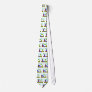 Wine bottle and wine glasses tie