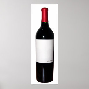 Wine Bottle (Blank Label) Poster