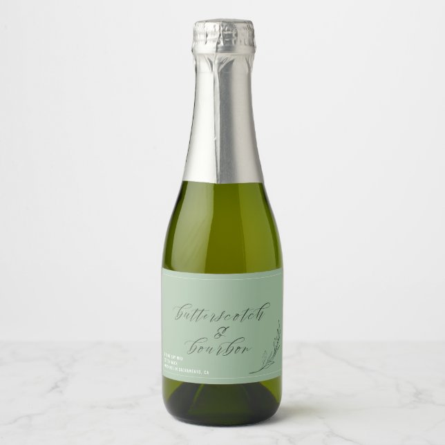 Wine Bottle Candle Label (Front)