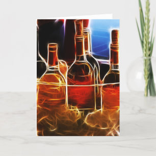 Wine bottle Card