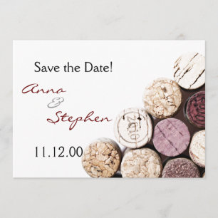 Wine bottle corks invitation