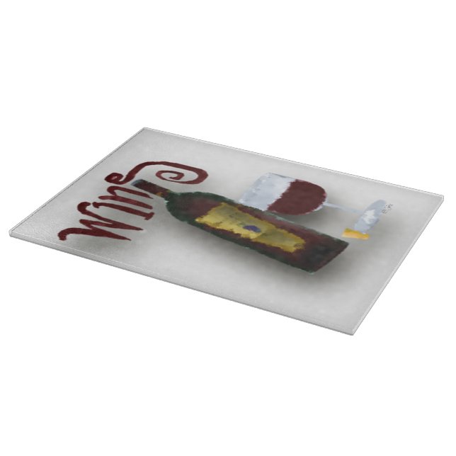 Wine Bottle Cutting Board (Corner)