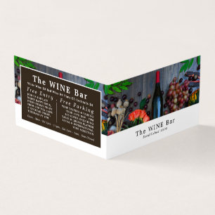 Wine Bottle Display, Wine Bar/Winery, Detailed Business Card