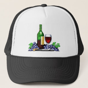 Wine Bottle & Glass Hat