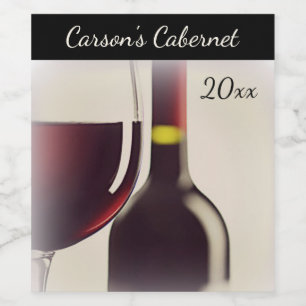 Wine Bottle / Glass Wine Label
