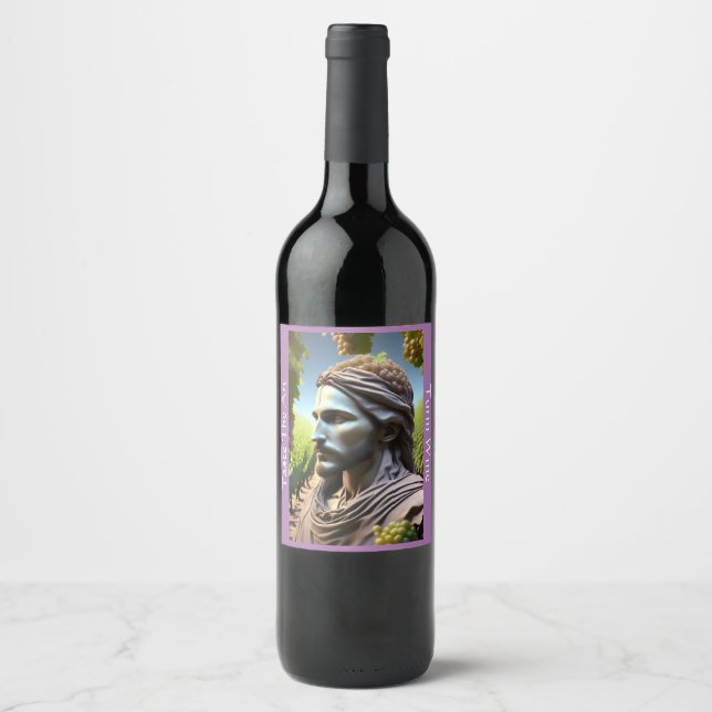 Wine Bottle Label (8.9 cm x 10.2 cm) (Front)