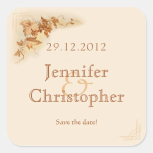 Wine bottle label sticker