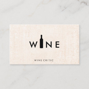 Wine Bottle Logo Business Card