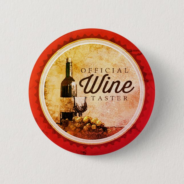 Wine bottle official wine taster button (Front)
