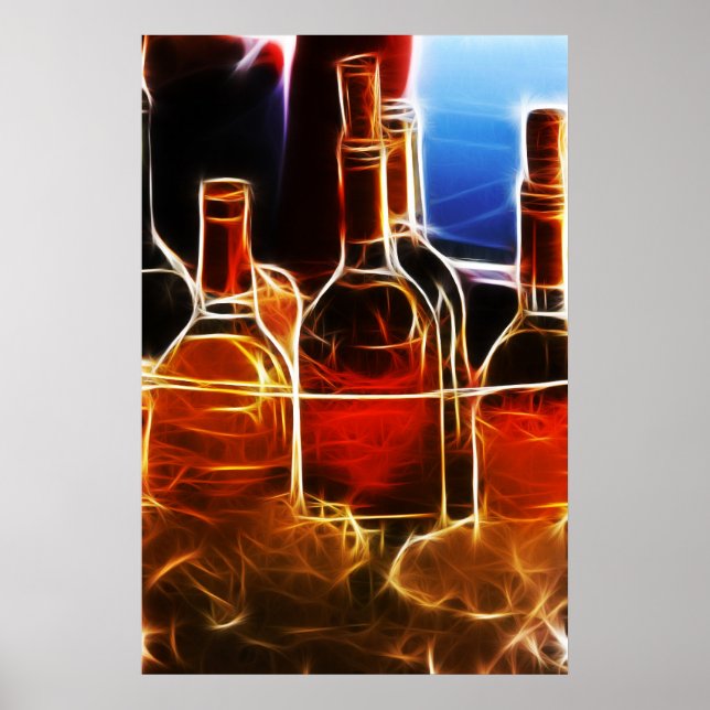Wine bottle Poster (Front)
