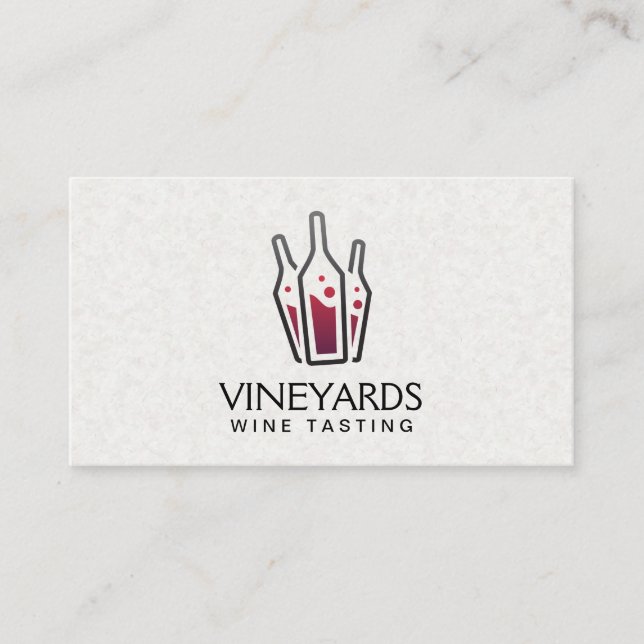 Wine Bottles Business Card (Front)