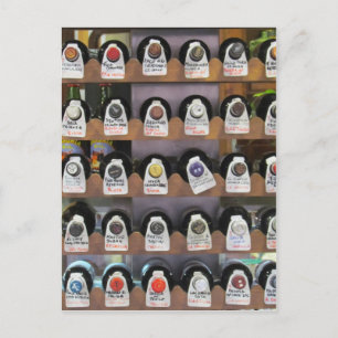 Wine Bottles Postcard