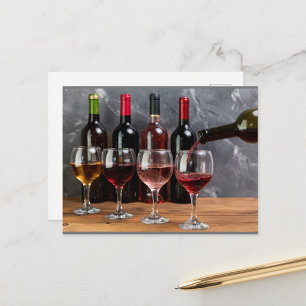 Wine Bottles Postcard