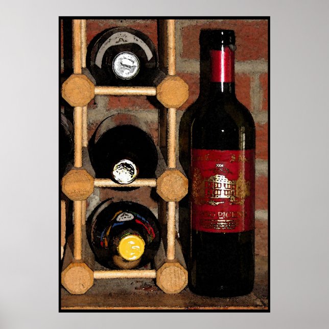 Wine Bottles Poster (Front)