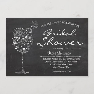 Wine Bridal Shower Invitation