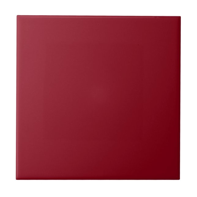 Wine Burgundy Dark Red Colour Only Custom Tile (Front)
