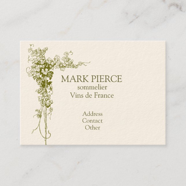 Wine Business Card (Front)