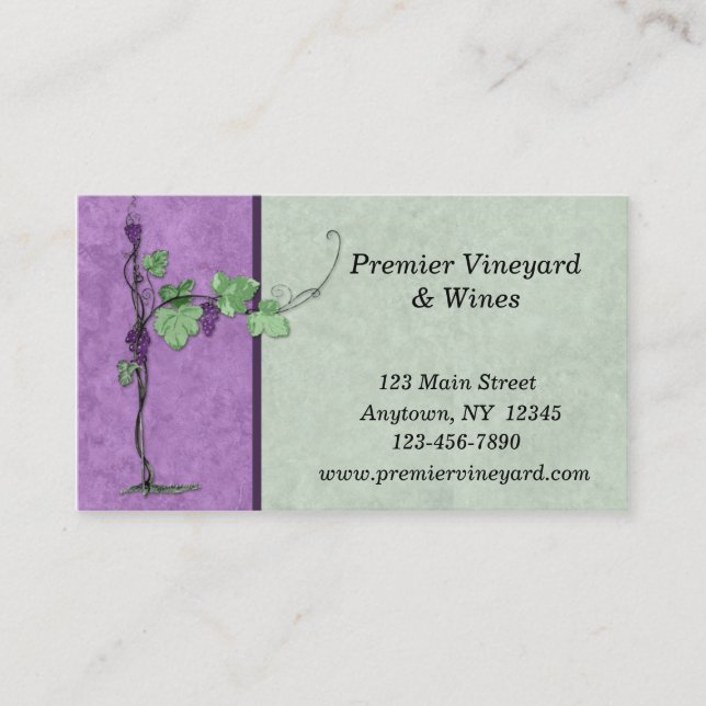 Wine Business Card (Front)
