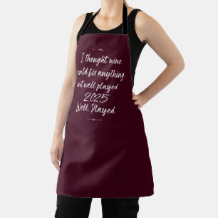 Wine Can Fix Everything But 2020   Drinking Humour Apron