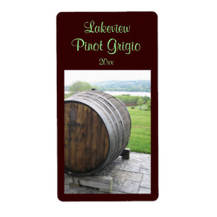 Wine Cask Homemade Wine Label