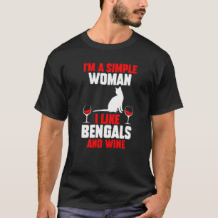 Wine Cat Bengal T-Shirt