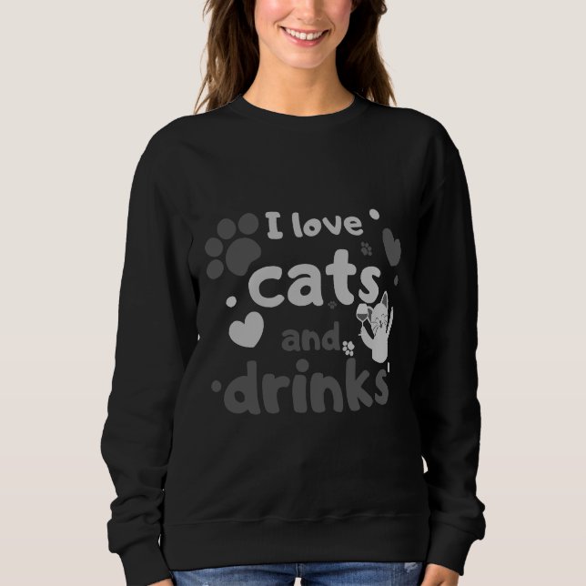 Wine Cat Sweatshirt (Front)