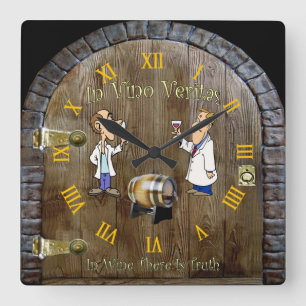 Wine Cellar Clock ~ Man Cave ~ In Vino Veritas ~