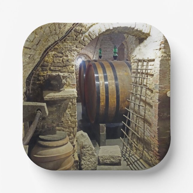 Wine Cellar Cocktail Plate (Front)