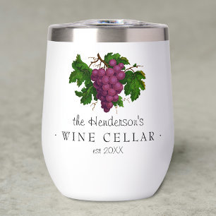 Wine Cellar Personalised Name with Grapes