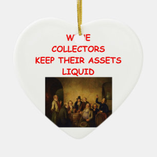 wine ceramic ornament