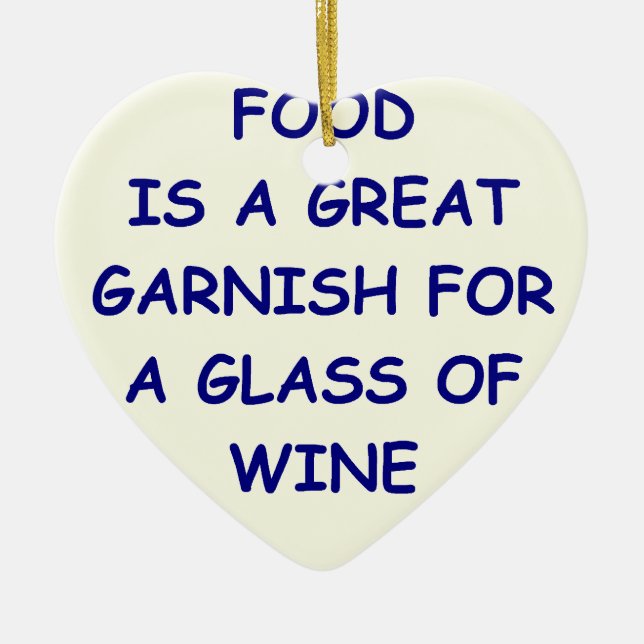 wine ceramic ornament (Front)