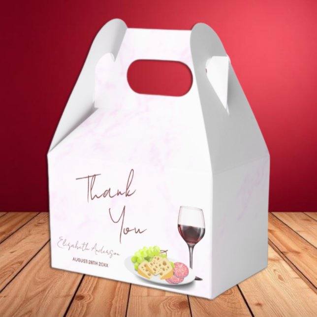Wine & Charcuterie Bridal Shower Favour Box (Creator Uploaded)