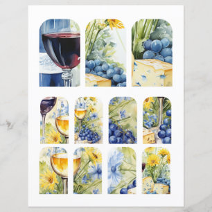 Wine Cheese Blue Grapes 1: 1 of  4