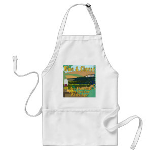 Wine Cheese Friends Standard Apron