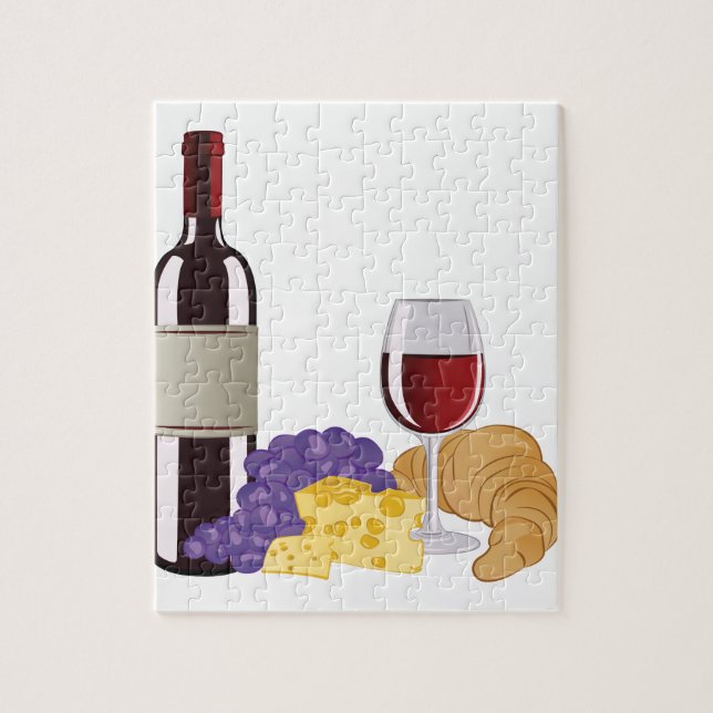 Wine & Cheese Jigsaw Puzzle (Vertical)