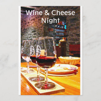 Wine & Cheese Night Invitations