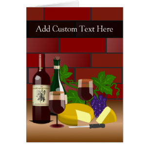 Wine Cheese Table Scene