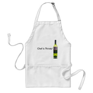 wine, Chef is Thirsty! Standard Apron