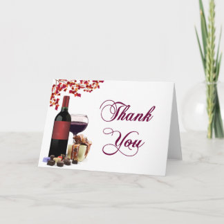 Wine & Chocolate Thank You Card