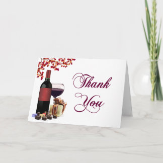 Wine & Chocolate Thank You Card