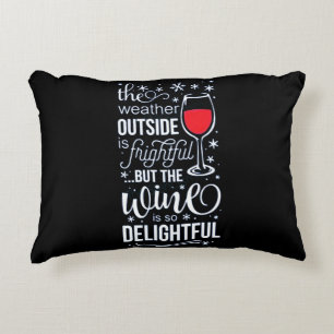 **WINE CHRISTMAS AND YOUR HONEY** CUTE DECORATIVE CUSHION