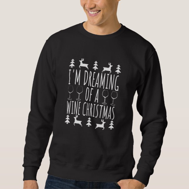 Wine Christmas Sweatshirt (Front)