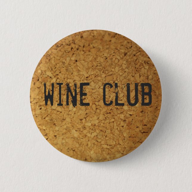 Wine Club 6 Cm Round Badge (Front)